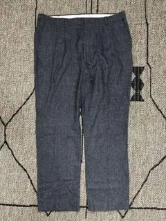 90s USA製 2タック ワイドスラックス グレー