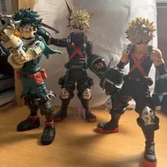 ヒロアカ 一番くじ デク 爆豪 フィギュア 3体セット