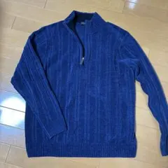 ジップアップセーター