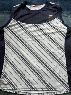 YONEX ヨネックス　ノースリーブ　ゲームシャツOサイズ ネイビーホワイト
