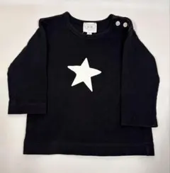 agnes b アニエスベー 長袖Tシャツ ロンT スター ブラック