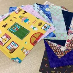 A3★約25cm×約25cm/10枚/パッチワーク/国産プリント生地