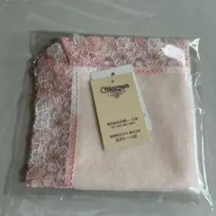 近沢レース　シーズンタオルハンカチ/桜便り/ピンク/新品タグ付き