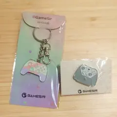 GameSir TGS2026 ピンバッジ・キーチェーン 2点セット