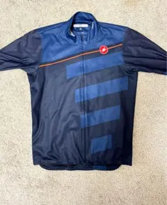 【美品】Castelli カステリ サイクルジャージ 半袖 M ネイビーのサムネイル