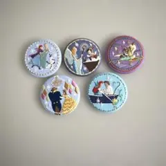 Disney 刺繍缶バッチ 5個セット