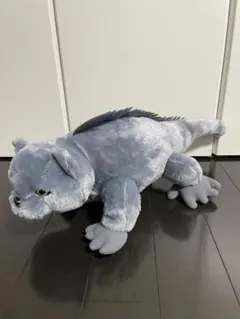 ナゾパゴス島　ブリティッシュショートヘアイグアナ　BIG ぬいぐるみ　灰色メロン
