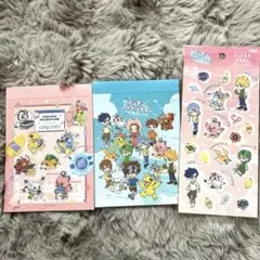 デジモンアドベンチャー　メモ帳　シール