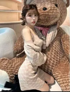 Darich ダーリッチ　3点セット　DDモノグラムニットアンサンブル