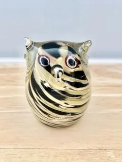 ふくろう Murano glass ムラノ ペーパーウェイト ガラス 鳥 バード