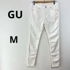 GU 【M】ホワイト パンツ　カジュアル　お出かけ 白　シンプル　無地のサムネイル