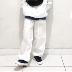 【GU】コクーンジョガープルオンパンツ オフホワイト Lサイズ