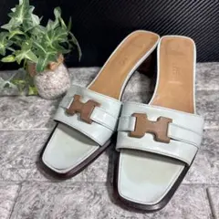 【美品/希少】HERMES エルメス オランウッド ミュール サンダル 38.5のサムネイル
