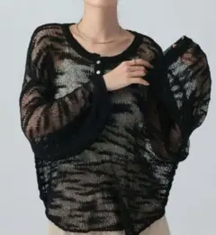 merry jenny』sistars sheer tops（グレー） - メルカリ