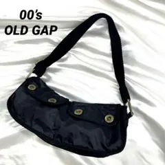 04AW Y2K 00s OLD GAP ワンショルダー　ハンドバッグ ブラックのサムネイル