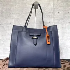 美品】MAURO GOVERNA ダークブラウン レザー 肩掛け トートバッグ 