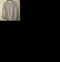 グレー クルーネック トレーナー