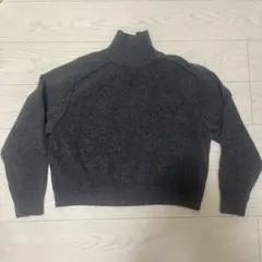 ダークグレー ハイネックセーター Lサイズ