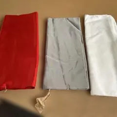 和装生地 3色セット レッド グレー ホワイト
