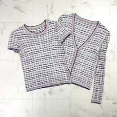 MISSONI 総柄カーディガン ホワイト サイズ40*QD191のサムネイル
