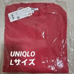UNIQLO ユニクロ ウォッシャブルコットンクルーネックセーター L 長袖 赤のサムネイル