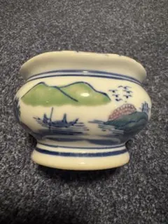 仁清流水舟形向付5客　新品未使用　京焼 清水焼向付 仁清流水舟形向付5客 京焼 横山瑞祥 瑞祥窯