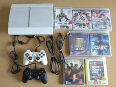 【ジャンク品】PS3 CECH-4000B 本体 プレイステーション3ソフト7点