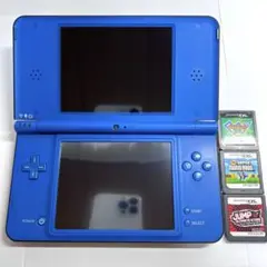 Nintendo DS i LL ブルー 本体 カセット3つ 美品