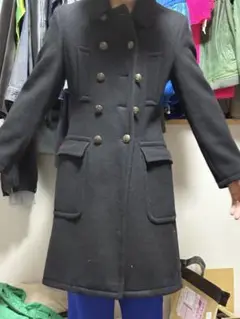 ジャンポールゴルチエ JPG ウール ダブルブレスト ピーコート 黒