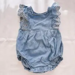 ベビーギャップ　デニム風　袖なしロンパース　70cm 女の子　春夏秋