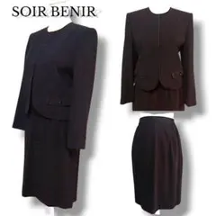 SOIR BENIR ブラックスカートスーツ　セットアップ　L 東京ソワール礼服