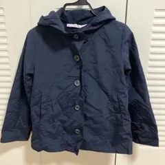 ネイビー フード付きジャケット 130
