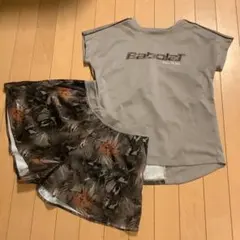 Babolat テニスウェア セットアップ　TシャツMショートパンツ L