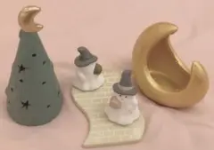 ナチュラルキッチン　ハロウィン オバケ　月　ツリー　5点セット