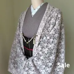 Sale☆【花唐草】ピンクベージュ・シアーなモモンガカーディガン
