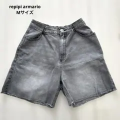 repipi armario Mサイズ デニム 半ズボン ハーフパンツ グレー