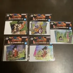一番くじ ドラゴンボール I賞 フレークプリズムステッカー 4種　5個