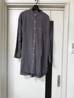 ジャーナルスタンダード　レリューム リヨセル　バンドカラー　ロングシャツ