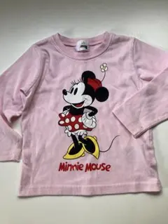 ディズニー　ミニーちゃん　ロンT 長袖トップス ロングTシャツ　95 ピンク