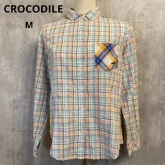 CROCODILE チェック柄シャツ M 美品のサムネイル