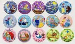 ディズニー キャラクターズ　刺繍缶バッジ　コンプリートセット 全15種