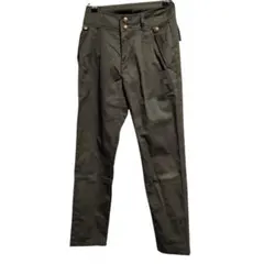【美品】ゴールドボタン付 ミリタリー風 チノパンツ カーキ系 サイズ55
