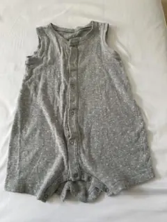 ベビーギャップ 70 ロンパース ノースリーブ グレー