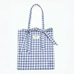 Cath Kidston ギンガムチェック トートバッグ ブルーのサムネイル