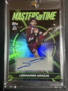 レオナルド　オートグラフ　topps jリーグ 2025 ※初期傷（角ヨレ有り）