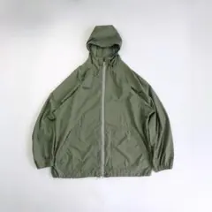 Columbia 90s Zip-up Nylon Hoodie Khaki L