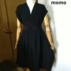 u*f様 正絹 黒喪服 ウエストリボン付きタック入りワンピース♪着物リメイク
