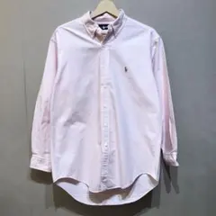 Ralph Lauren 刺繍ポニーロゴ ロンドンストライプ 長袖 BDシャツ