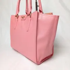 【良品】サマンサタバサデラックス トートバッグ ピンク 500ml収納可 B5