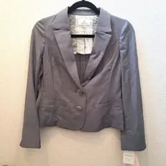 ルビーリベット　ショートジャケット　グレー